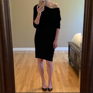 Michael Kors | Black Sweater Dress Gold Zipper S
